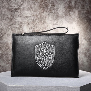 Chrisdien Deny | CD【Fashion Shield】Men's Clutch Envelope Package Genuine Leather Clutch*Business