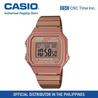 Casio (B650WC-5ADF) Rose Gold Stainless Steel Strap 50 Meter Digital Watch