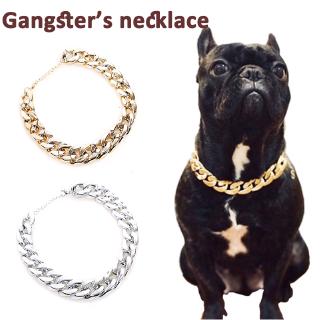 Fashion Dog Chain Collar 37cm Adjustable Gold Silver Cat Necklace Neck Chain