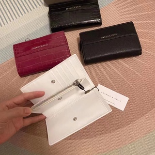 Charles and Keith Purse Zip Card Wallet Crocodile Pattern (4)