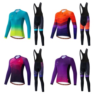 MILOTO Team Autumn Fashion Women Cycling Clothing Jersey Sets Maillot Paul Smith Uniform Long Sleeve Breathable Suits A