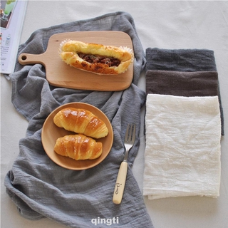 (Sa stock) 45x65cmE-friendly Japanese Style Placemats Reusable Solid Table Napkin