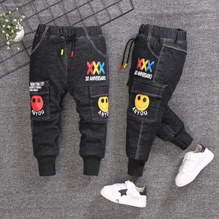 Explosion❐Children’s clothing 2020 winter new children s jeans 3-4-5-6-8 years old baby plus cashm