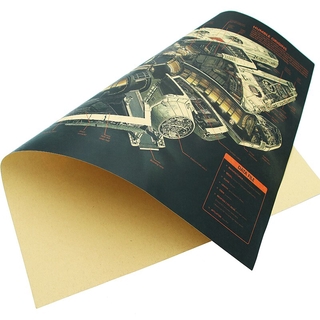 DLKKLB Star Wars Vintage Movie Poster Classic Spaceship Millennium Falcon Kraft Paper Vintage Decorative Wall Sticker (5)