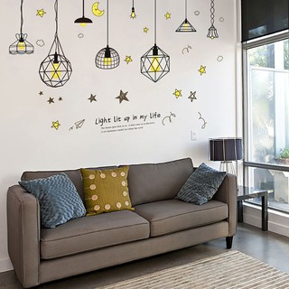 BK✿Modern Star Moon Wallpaper Background Baby Room Home Offi