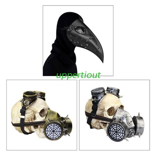 uppertiout Halloween Steampunk Plague Doctor Long Nose Beak Bird Mask Respirator Goggles