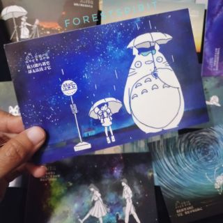 Studio Ghibli Anime postcard Kiki's delivery service totoro. 2 Hayao miyazaki creative