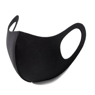 Facemask plain Face Mask Anti-Dust Black Color