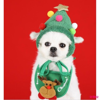 ∈◘Pet christmas bib holiday christmas hat dog cat party decoration (7)