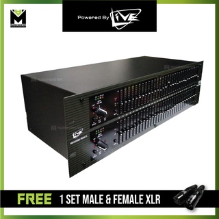 Live EQ-1231 Dual 1/3 Octave Graphic Equalizer Dynamic FIlters 3U (1)
