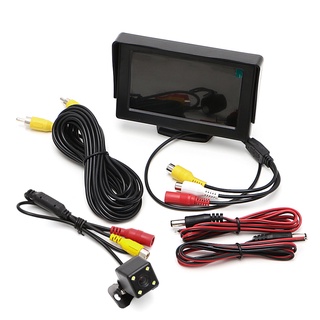۞✟4.3" TFT LCD Color Car Display Monitor With Reversing Backup Rear View Camera