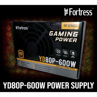 Fortress YD80P-600W True Rated Gaming Power Supply 80+ Bronze PSU