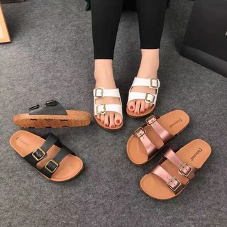【luckiss】Birkenstock fashion best quality korean slippers for women A839-1