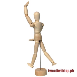 TRTOP 5.5" Drawing Model Wooden Human Male Manikin Blockhead Jointed Mannequin Puppet (8)
