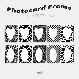 Photocard Frame with Fillers (BNW and COLOR)