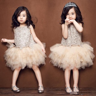 Baby Girls Lace Hollow Out Mini Tulle Tutu Dress (1)