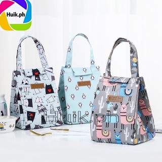 (Huik)Lunch box tote bag for outing food insulation bag thickened aluminum foil lunch box bag