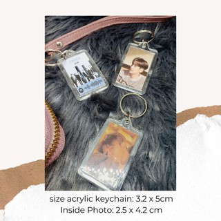 Customized / Personalized Acrylic Keychain Photo Insert & Spotify Music w/ Scan Code