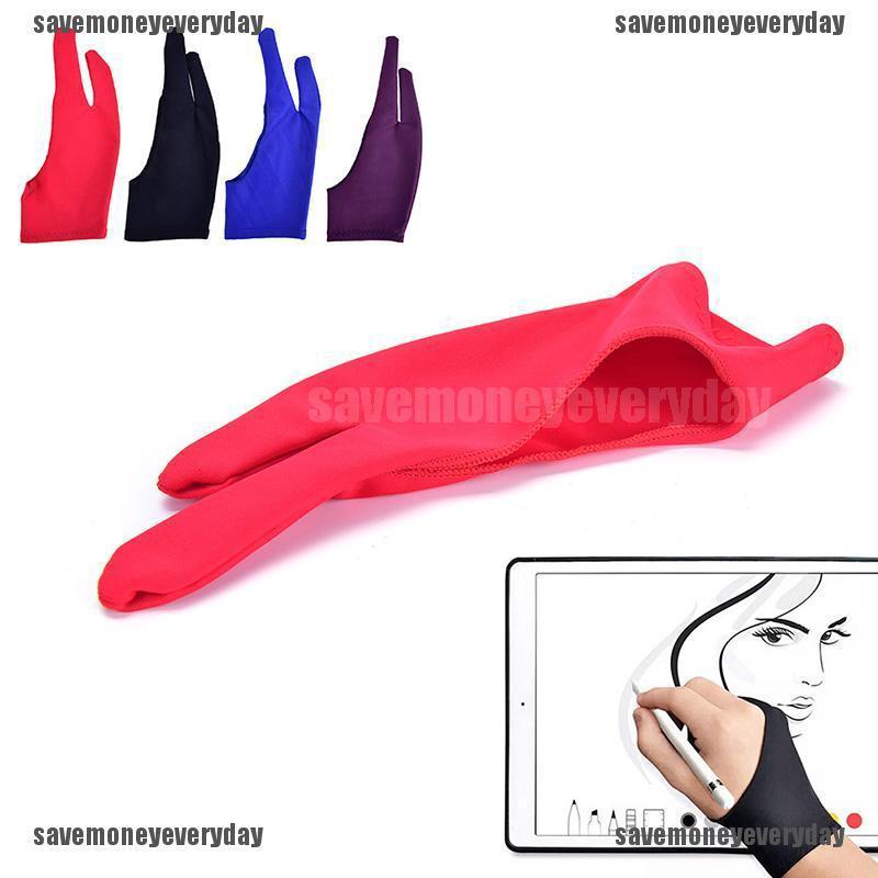 【SA】1pc Two Finger Anti-fouling Glove For Artist Drawing & Pen Graphic Tablet Pad【PH】