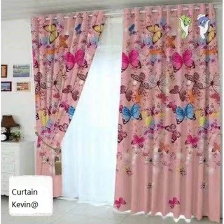 1PC Butterfly Curtain New Arrival Kurtina For Window Door Room Home Decoration without ring