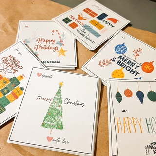 ⊕Christmas Gift Cards Personalized (72 PCS)