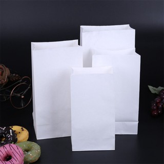 100PCS White Bleached Kraft Paper Bags, White Supot, White bag