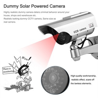 Dummy CCTV Camera Outdoor Indoor Home Security Dummy Cameras Simulated Video Surveillance (6)