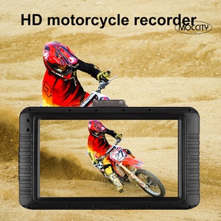 【-Moccity-】 Motorcycle Motorbike Riding 3.0 Inch DVR Dash Camera Dual Lens Video Recorder