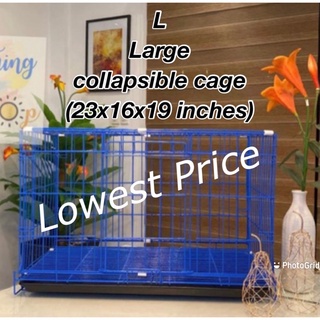 Large L Dog Cage Collapsible Pet Cat Rabbit Chicken Cage 23x16x19 inches LOWEST CHEAPEST PRICE!!!!!!