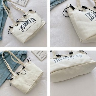 Fionfashion #7114 Letters canvas bag tote bag korean bag shoulder bag sling bag (3)