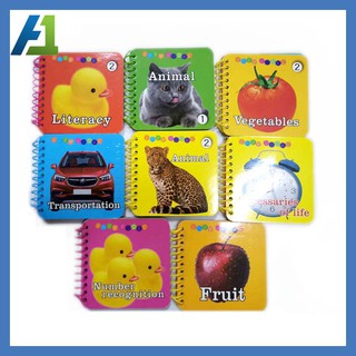 A1 Children’s learning books common, preschool educational teaching, animal, Coloring board book-W01