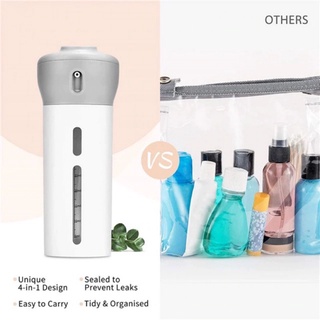 Travel & Luggage☢SJW 40ml 4-in-1 Lotion Shampoo Gel Travel Dispenser Portable Leakproof Rotatable Tr