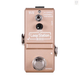 T❤T Loop Station Mini Guitar Looper Effect Pedal 10 Minutes Recording Time 3 Working Modes True Bypass Full Metal Shell with 1GB Memory Card