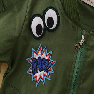 Children Army Green Printed Kids Long Sleeve Jacket Coat (5)