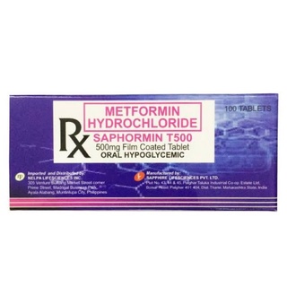 Metform Saphormin 500mg tab 1box/100pcs