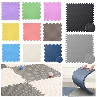 10Pcs 12mm Super Thick Eva Foam Mat Soft Non-slip Floor Tiles Interlocking Play Kids Mats Home Gym