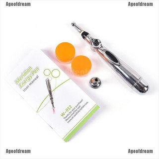 Ageofdream Electronic Acupuncture Pen Pain Relief Therapy Pen Meridian Energy Heal Massage