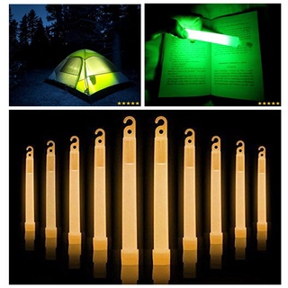 10Pcs 6-INCH Ultra Bright Industrial Grade Glow Sticks Lightsticks Emergency Light Sticks for Glow