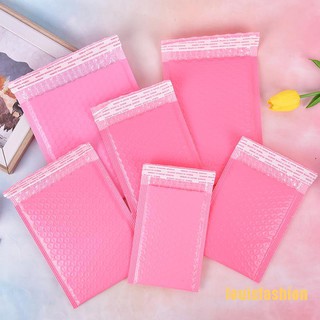 LFPH 10x Pink Bubble Bag Mailer Plastic Padded Envelope Shipping Bag Packaging LFF