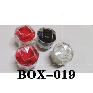 WILLY#Transparent Crystal Box Jewelry Box, Ring Box, Earring Box (damage) (Buy 1,Take 1) BOX-019