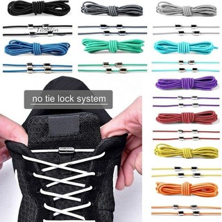 2Pcs Elastic Silicone No Tie Lazy Shoelaces for Adult Kids Trainers Shoes @ph