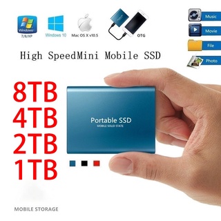 COD 1.8Inch USB3.0 8TB 4TB 2T 1T External Hard Drive SSD High-Speed Solid State Mobile Hard Disk