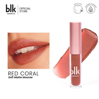 blk cosmetics Little Luxuries Mini Soft Matte Mousse Red Coral (exp Sep 2022) [Blurring lip & cheek]