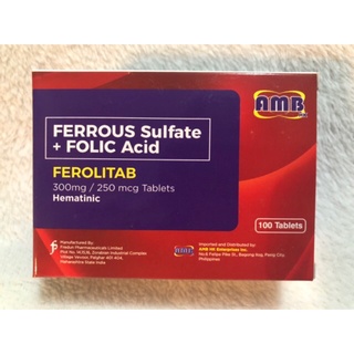 ❁FEROLITAB Ferrous Sulfate + Folic Acid