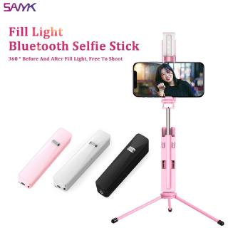 Mini Bluetooth Selfie Stick With Fill Light Multifunction Selfie Stick Portable Monopod Tripod