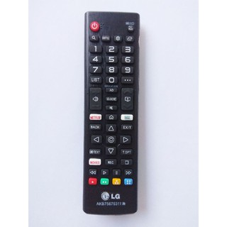 Black Remote Control SMART TV LCD LED LG AKB75675311