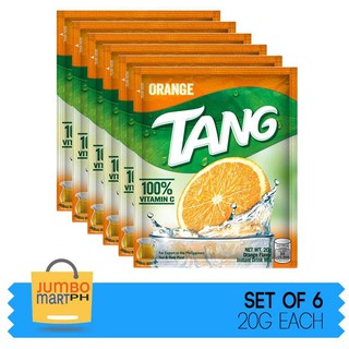 Orange drink✆∈✐TANG ORANGE POWDERED DRINK LITRO PACK / 20G / SET OF 6