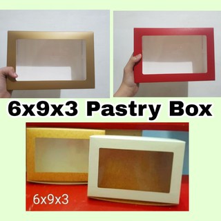 6x9x3- Pastry Box /Cupcake Box