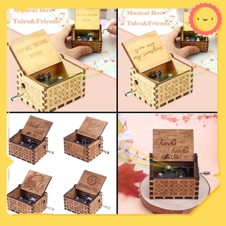 ★★Wooden Music Musical Box Birthday Gift/cant help falling in love★★ (1)