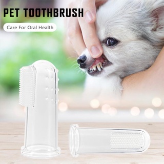 Pet finger toothbrush super soft tooth care tool dog cat cleaning silicone pet supplies tool (3)
